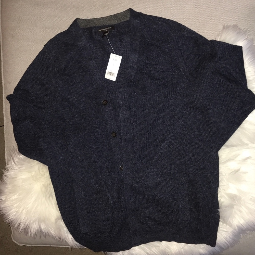 Banana Republic Navy Cardigan